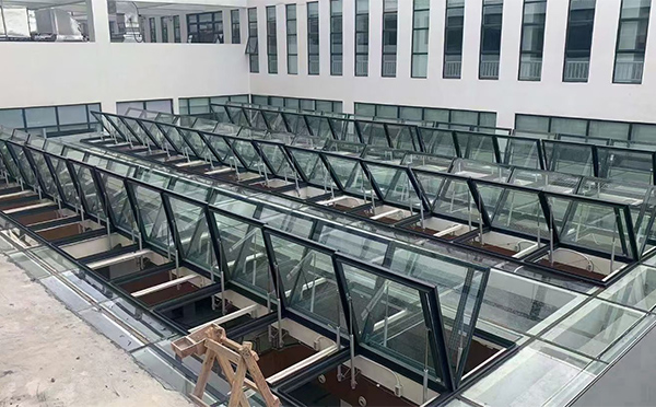 百安科技有限公司近期瓜州排烟窗项目案例分享